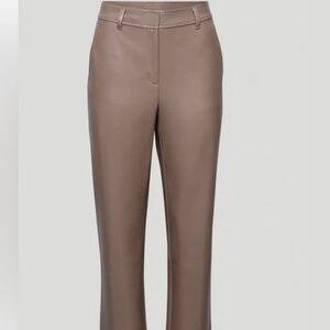 Babaton command vegan leather cropped pant shiitake